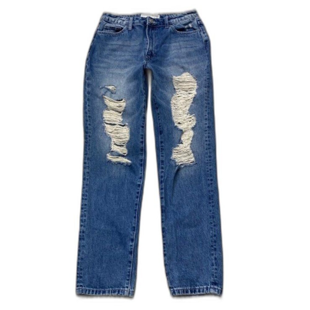 28 Bridge By Gly 90s High-Rise Mom Fit Distressed Jeans